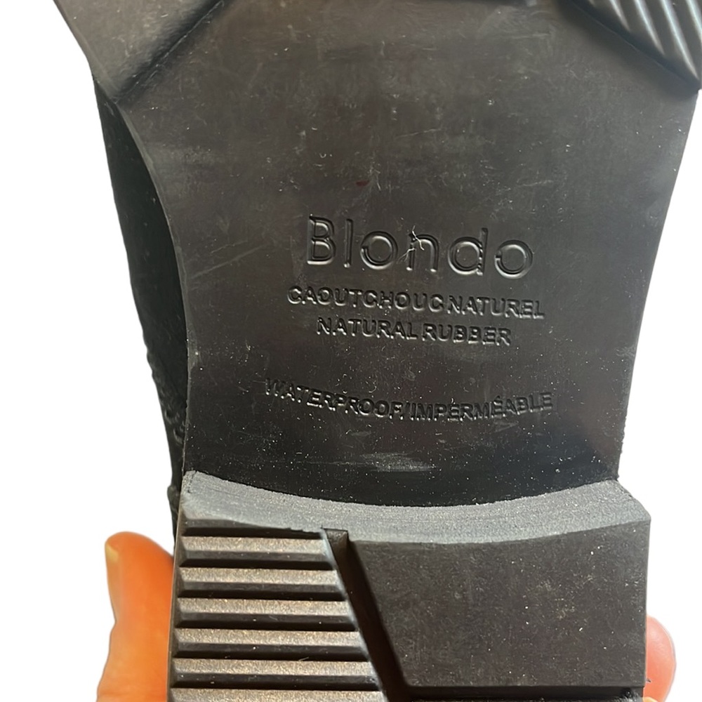 Blondo Vedette Waterproof Boot Black Suede 7.5 - Picture 9 of 9